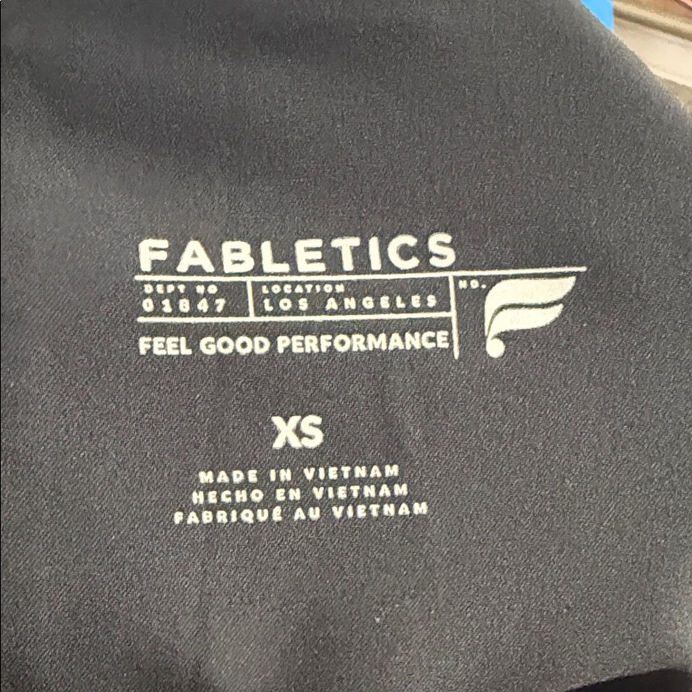Fabletics Black Scrub Set Top and Scrub Joggers XS - Picture 6 of 7